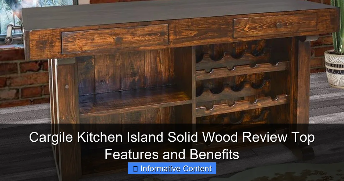 Cargile Kitchen Island Solid Wood Review Top Features and Benefits