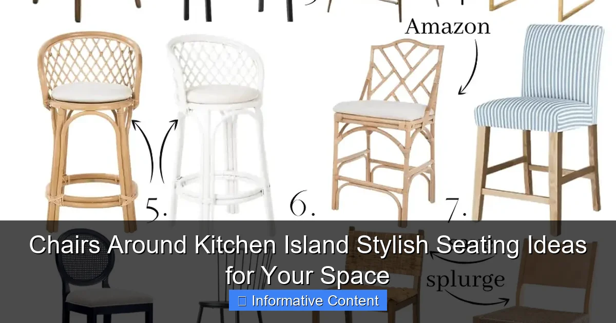Chairs Around Kitchen Island Stylish Seating Ideas for Your Space