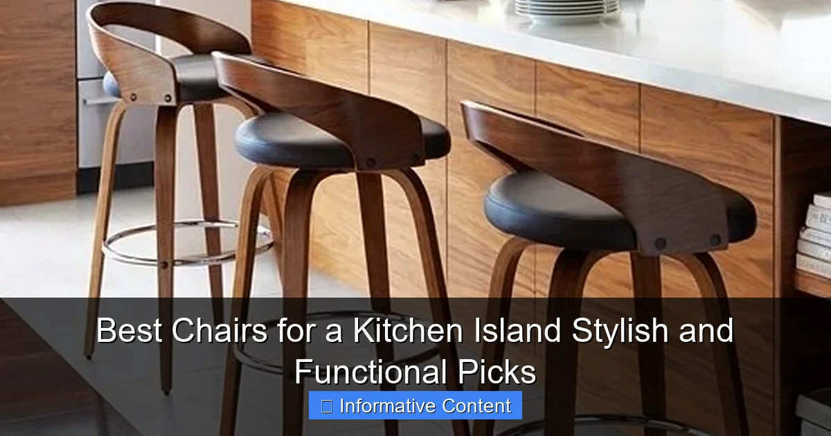 Best Chairs for a Kitchen Island Stylish and Functional Picks