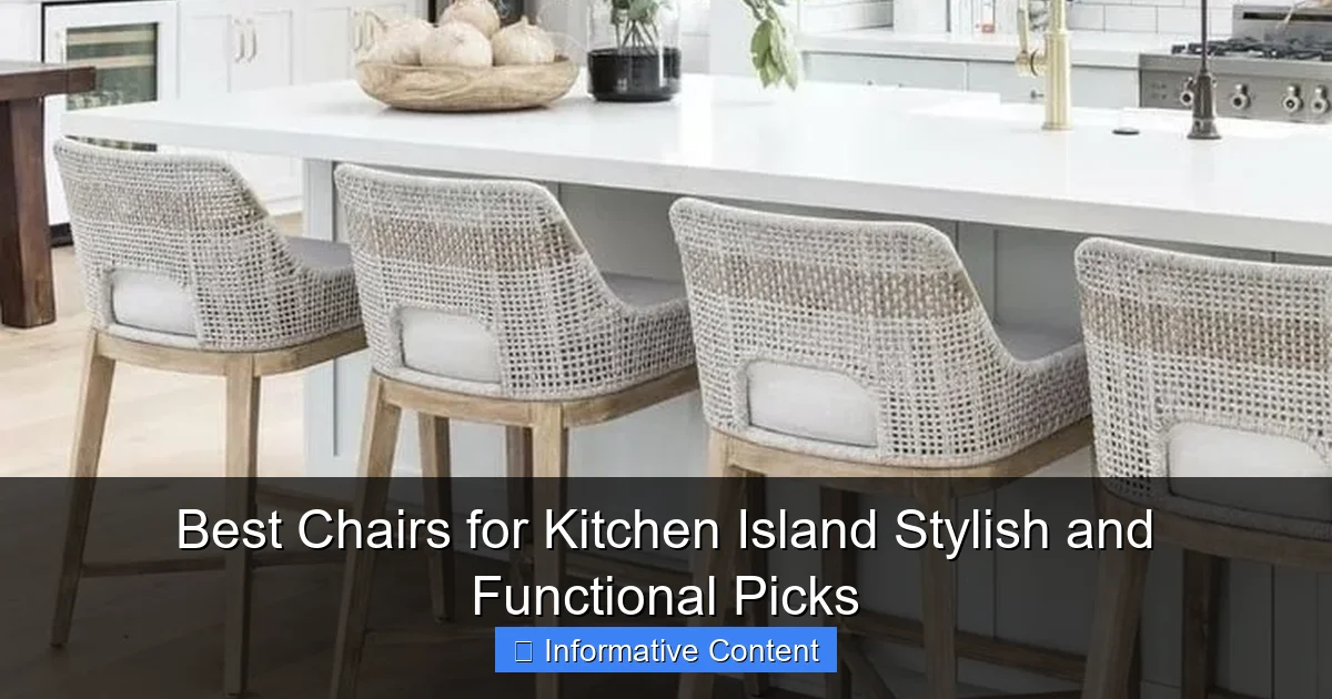 Best Chairs for Kitchen Island Stylish and Functional Picks