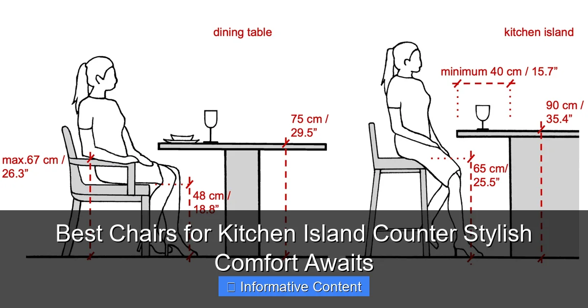 Best Chairs for Kitchen Island Counter Stylish Comfort Awaits