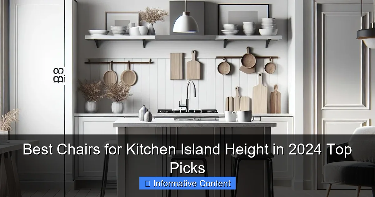Best Chairs for Kitchen Island Height in 2024 Top Picks
