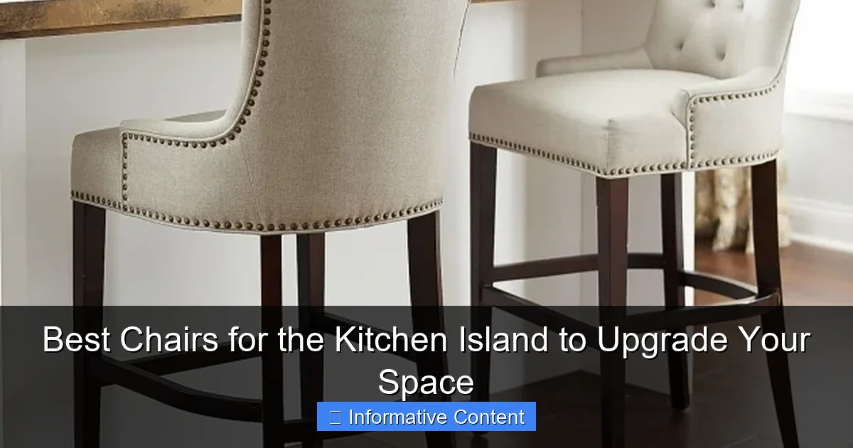 Best Chairs for the Kitchen Island to Upgrade Your Space