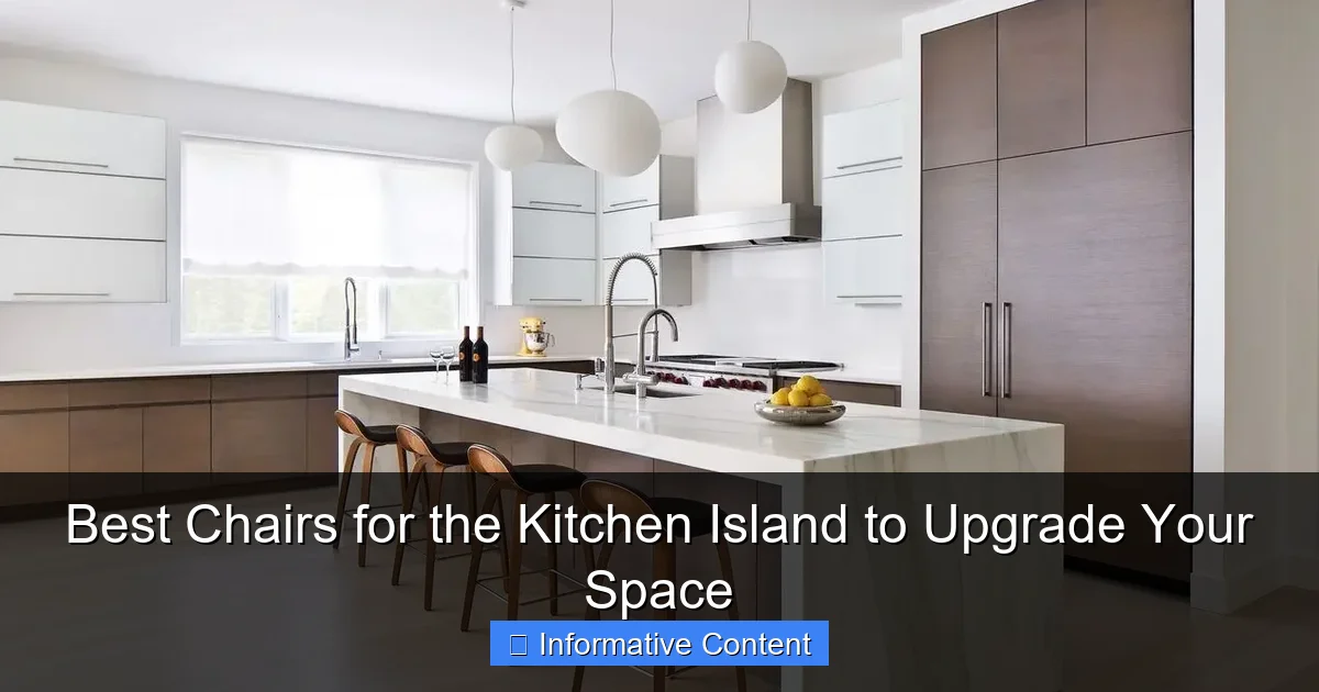Best Chairs for the Kitchen Island to Upgrade Your Space