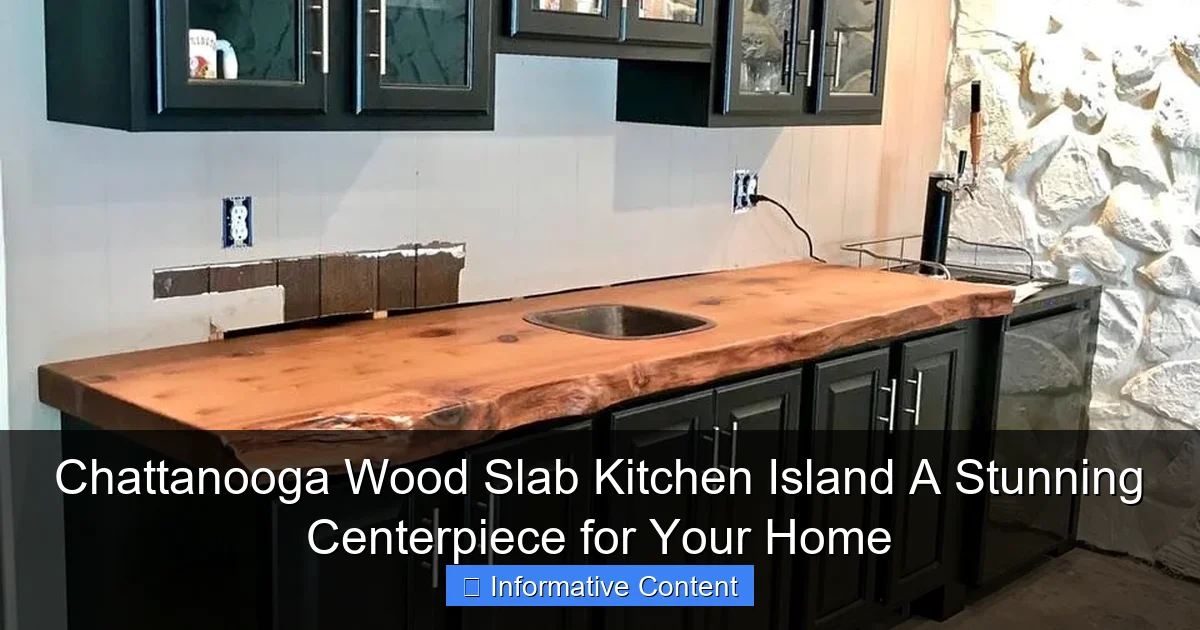 Chattanooga Wood Slab Kitchen Island A Stunning Centerpiece for Your Home