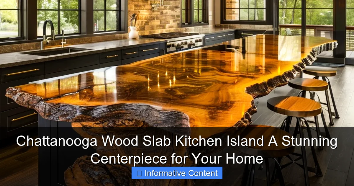 Chattanooga Wood Slab Kitchen Island A Stunning Centerpiece for Your Home