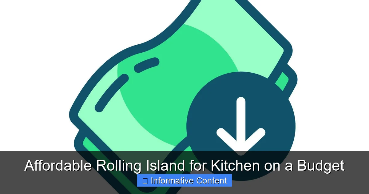 Affordable Rolling Island for Kitchen on a Budget