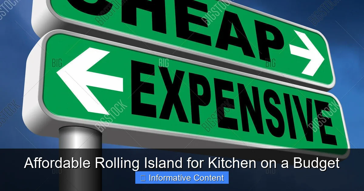 Affordable Rolling Island for Kitchen on a Budget
