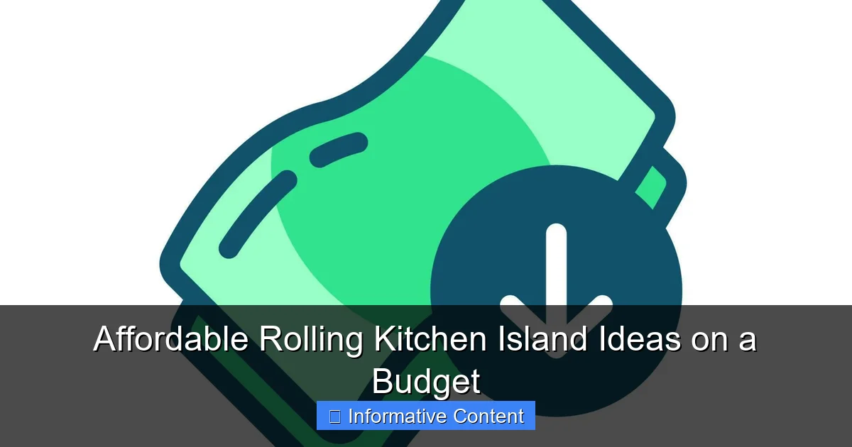 Affordable Rolling Kitchen Island Ideas on a Budget