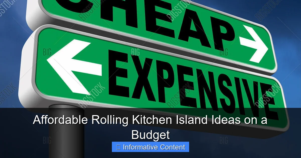 Affordable Rolling Kitchen Island Ideas on a Budget