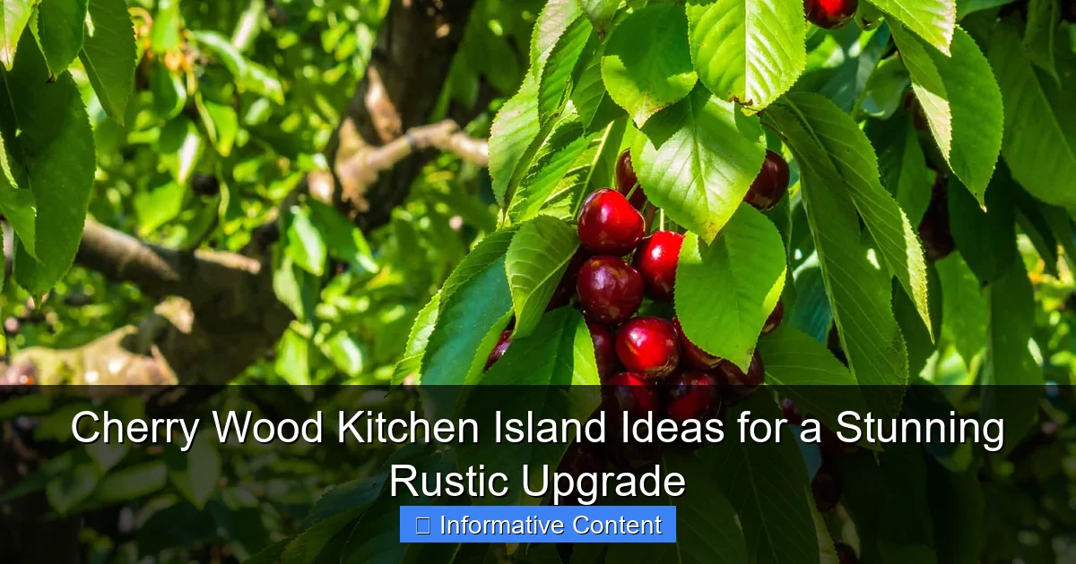 Cherry Wood Kitchen Island Ideas for a Stunning Rustic Upgrade