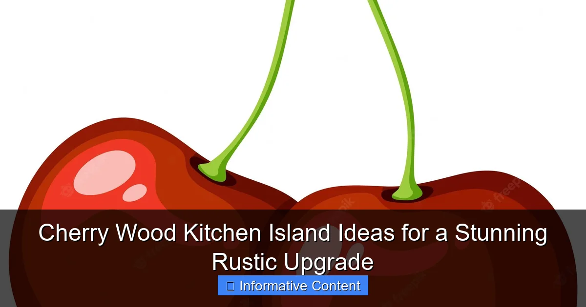 Cherry Wood Kitchen Island Ideas for a Stunning Rustic Upgrade
