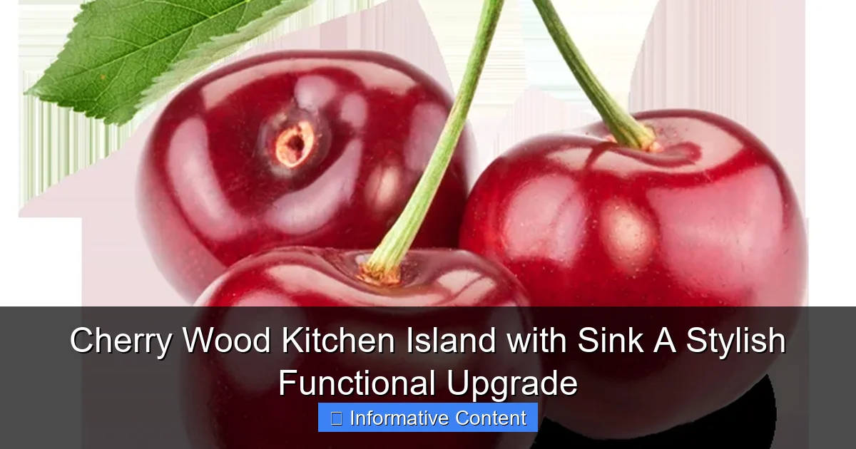 Cherry Wood Kitchen Island with Sink A Stylish Functional Upgrade