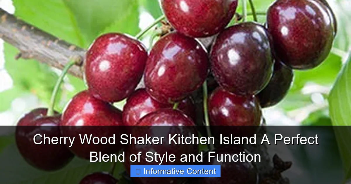 Cherry Wood Shaker Kitchen Island A Perfect Blend of Style and Function