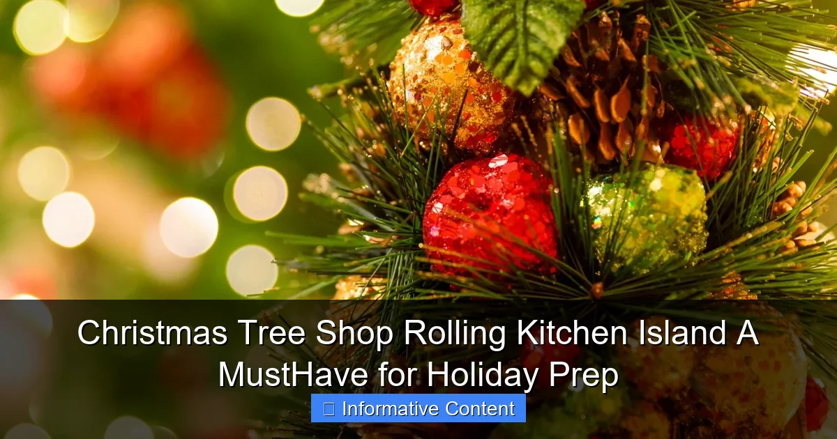 Christmas Tree Shop Rolling Kitchen Island A MustHave for Holiday Prep