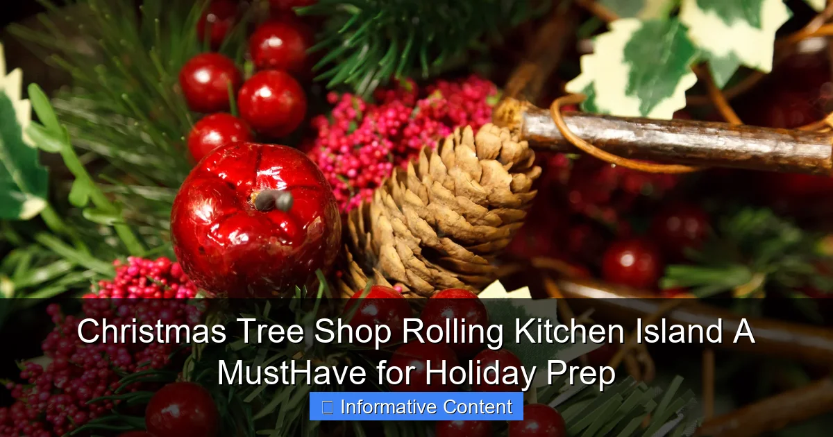 Christmas Tree Shop Rolling Kitchen Island A MustHave for Holiday Prep