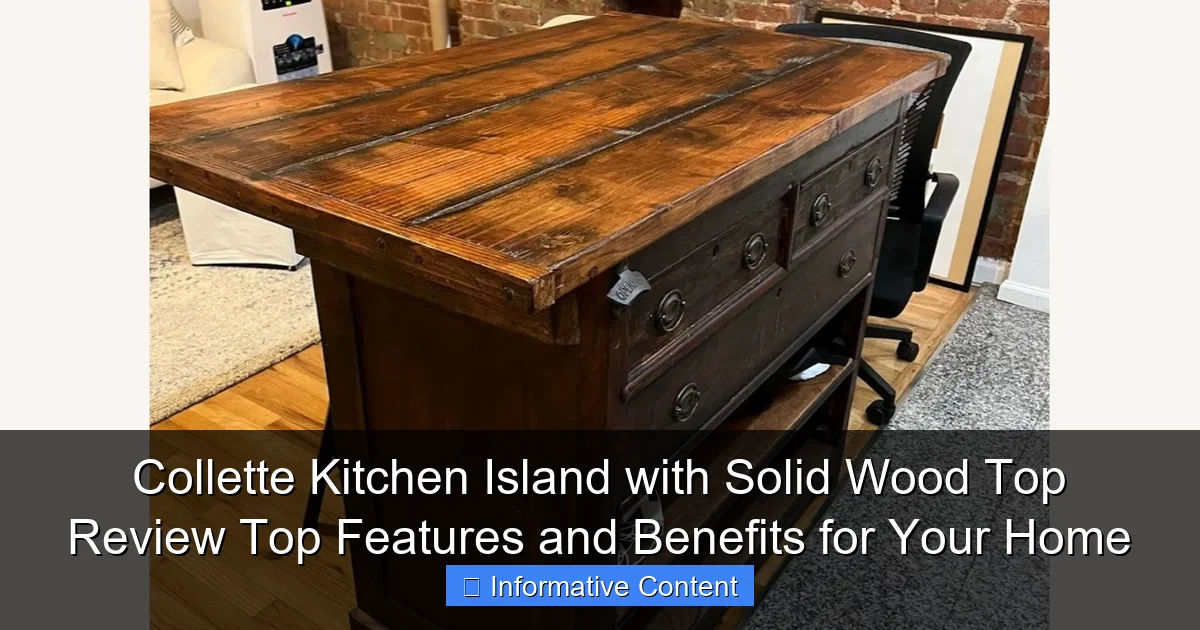 Collette Kitchen Island with Solid Wood Top Review Top Features and Benefits for Your Home