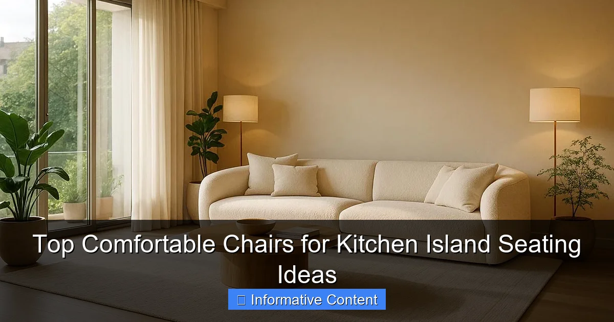 Top Comfortable Chairs for Kitchen Island Seating Ideas