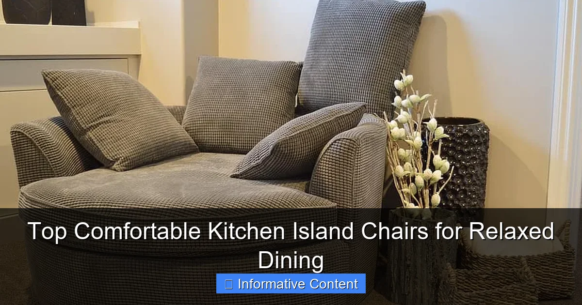 Top Comfortable Kitchen Island Chairs for Relaxed Dining
