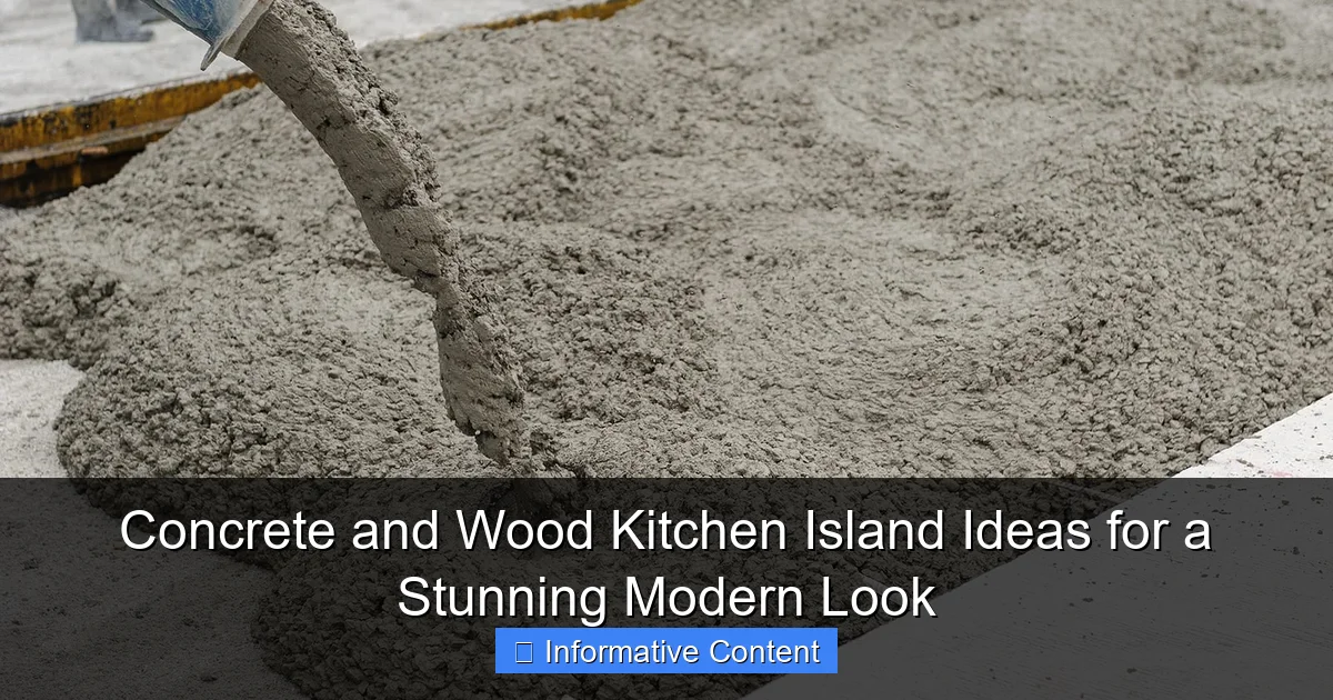 Concrete and Wood Kitchen Island Ideas for a Stunning Modern Look