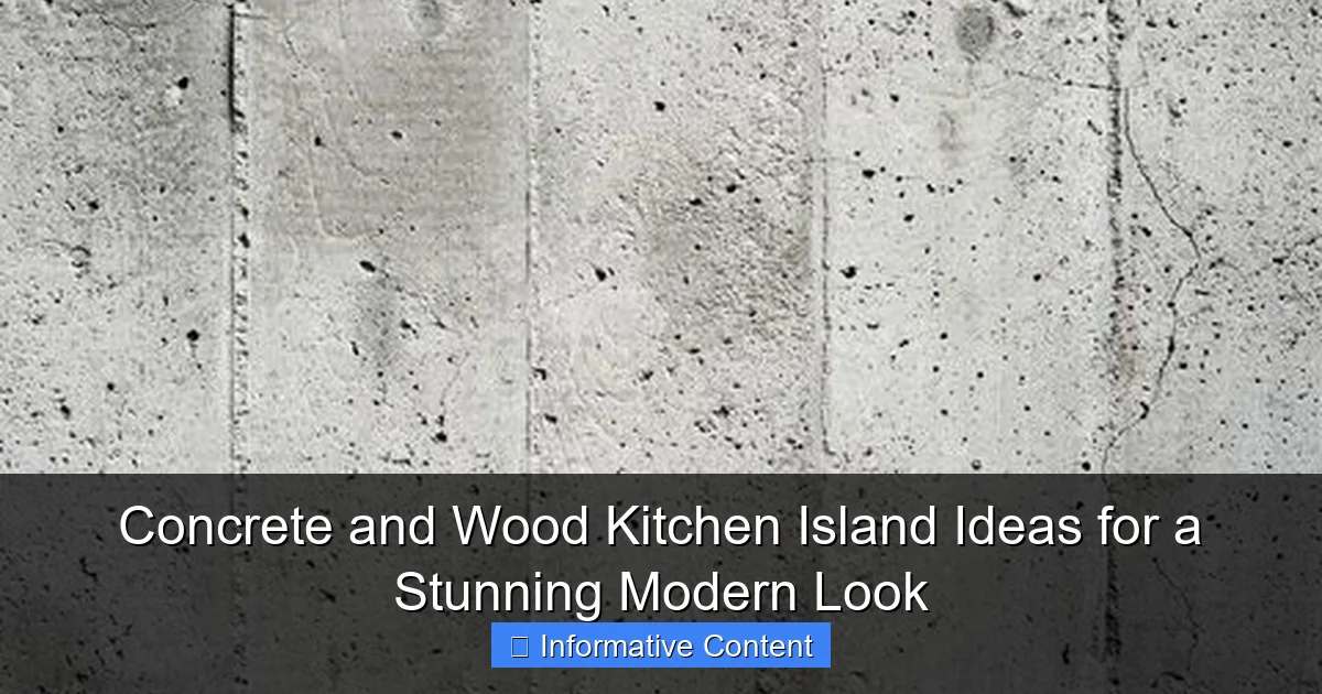 Concrete and Wood Kitchen Island Ideas for a Stunning Modern Look