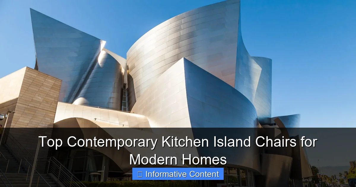 Top Contemporary Kitchen Island Chairs for Modern Homes