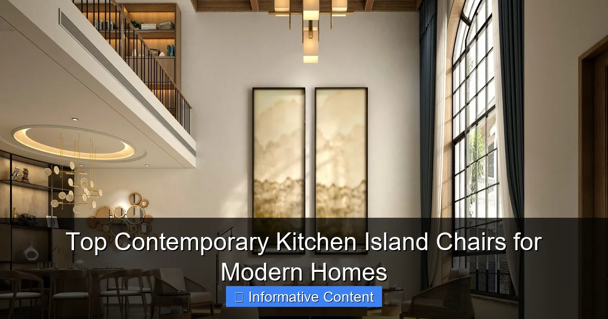 Top Contemporary Kitchen Island Chairs for Modern Homes