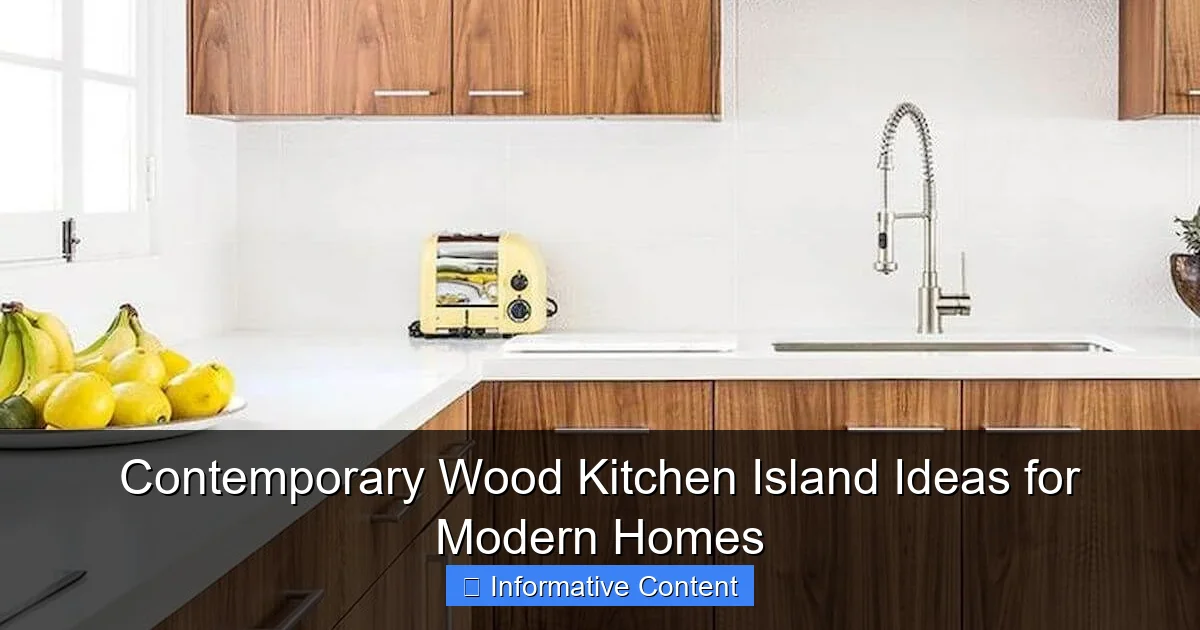 Contemporary Wood Kitchen Island Ideas for Modern Homes