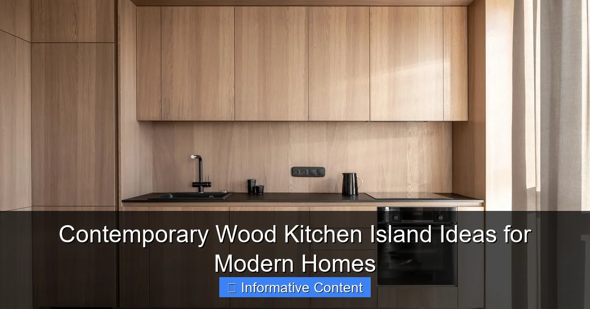 Contemporary Wood Kitchen Island Ideas for Modern Homes
