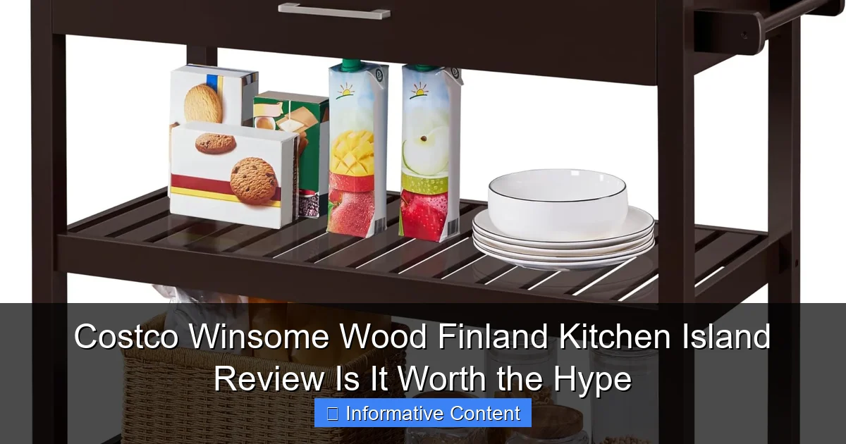 Costco Winsome Wood Finland Kitchen Island Review Is It Worth the Hype