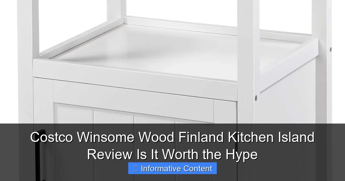 Costco Winsome Wood Finland Kitchen Island Review Is It Worth the Hype