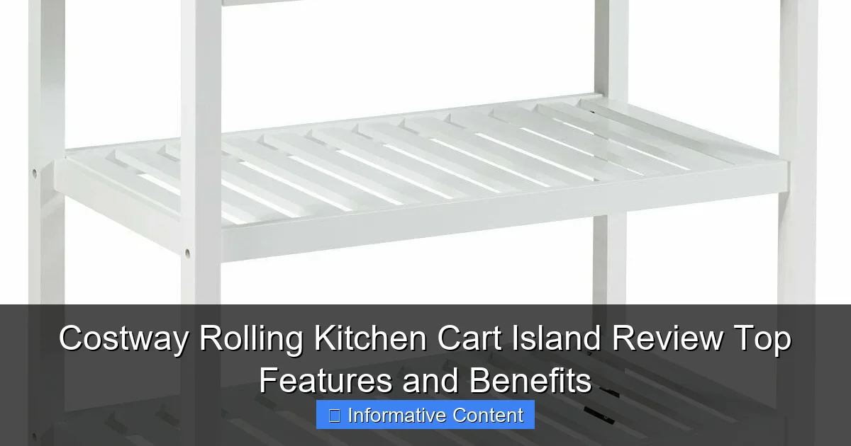 Costway Rolling Kitchen Cart Island Review Top Features and Benefits