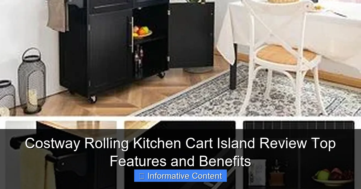 Costway Rolling Kitchen Cart Island Review Top Features and Benefits