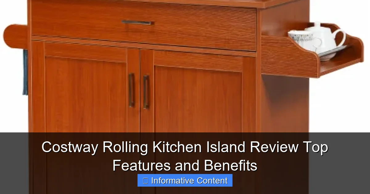 Costway Rolling Kitchen Island Review Top Features and Benefits