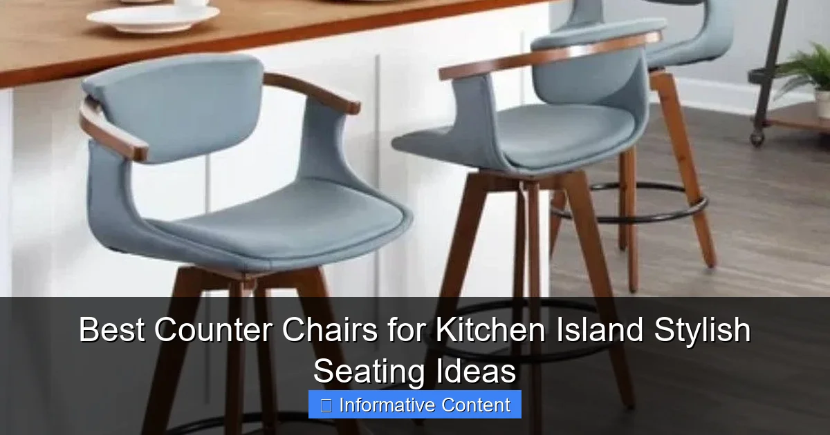 Best Counter Chairs for Kitchen Island Stylish Seating Ideas