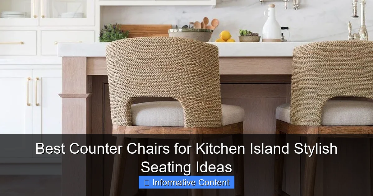 Best Counter Chairs for Kitchen Island Stylish Seating Ideas
