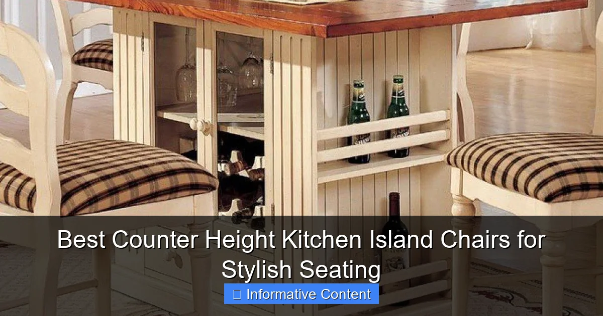 Best Counter Height Kitchen Island Chairs for Stylish Seating