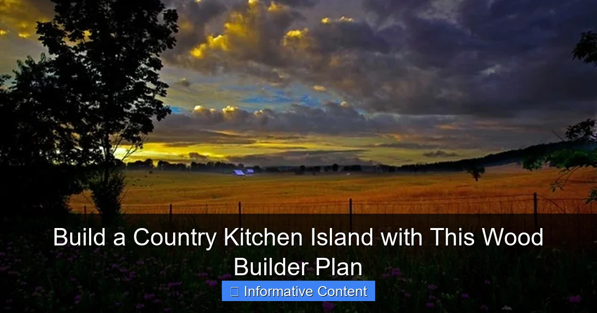 Build a Country Kitchen Island with This Wood Builder Plan
