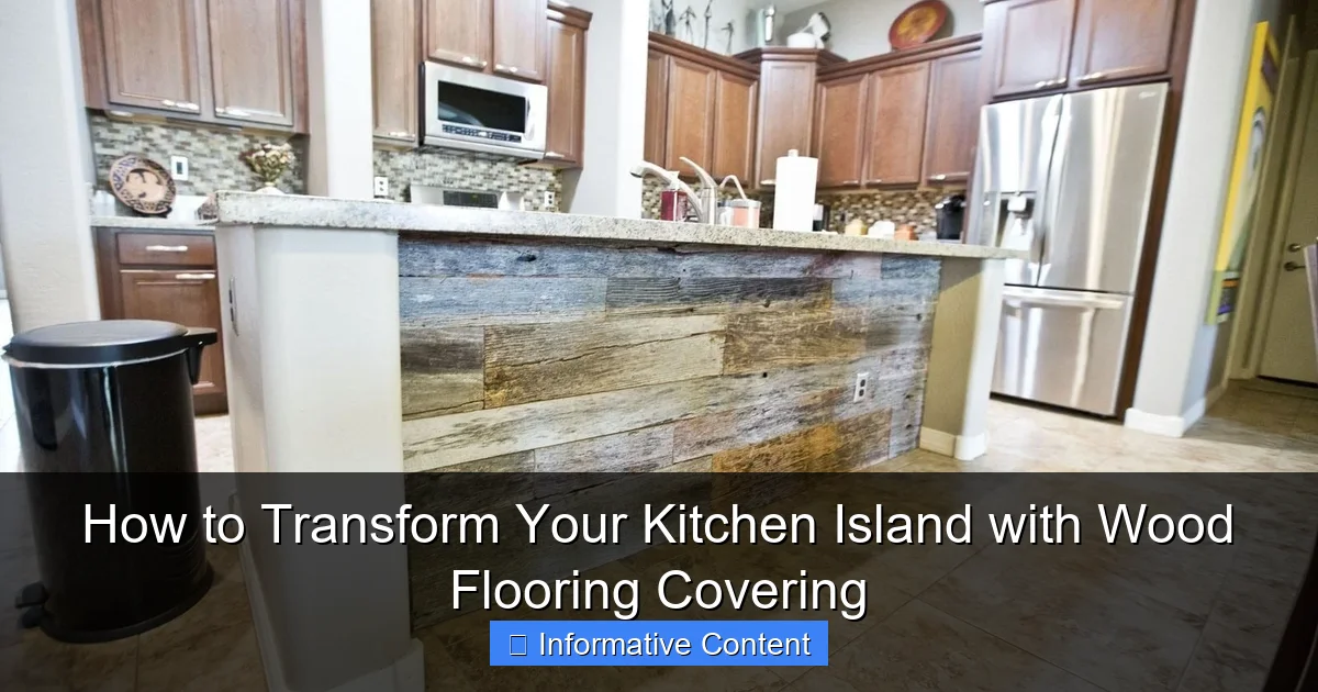 How to Transform Your Kitchen Island with Wood Flooring Covering