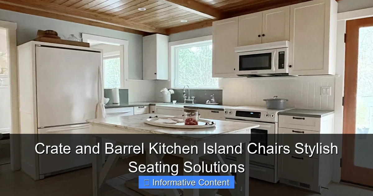 Crate and Barrel Kitchen Island Chairs Stylish Seating Solutions