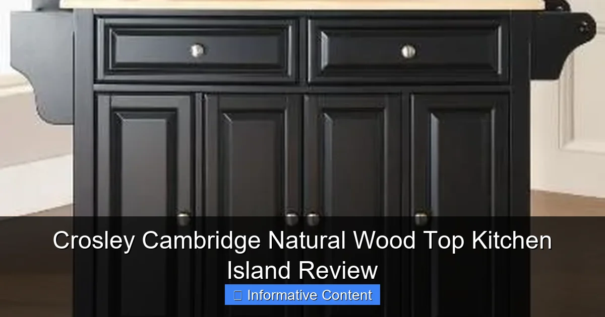 Crosley Cambridge Natural Wood Top Kitchen Island Review