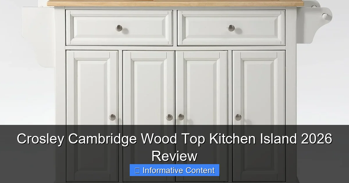 Crosley Cambridge Wood Top Kitchen Island 2026 Review