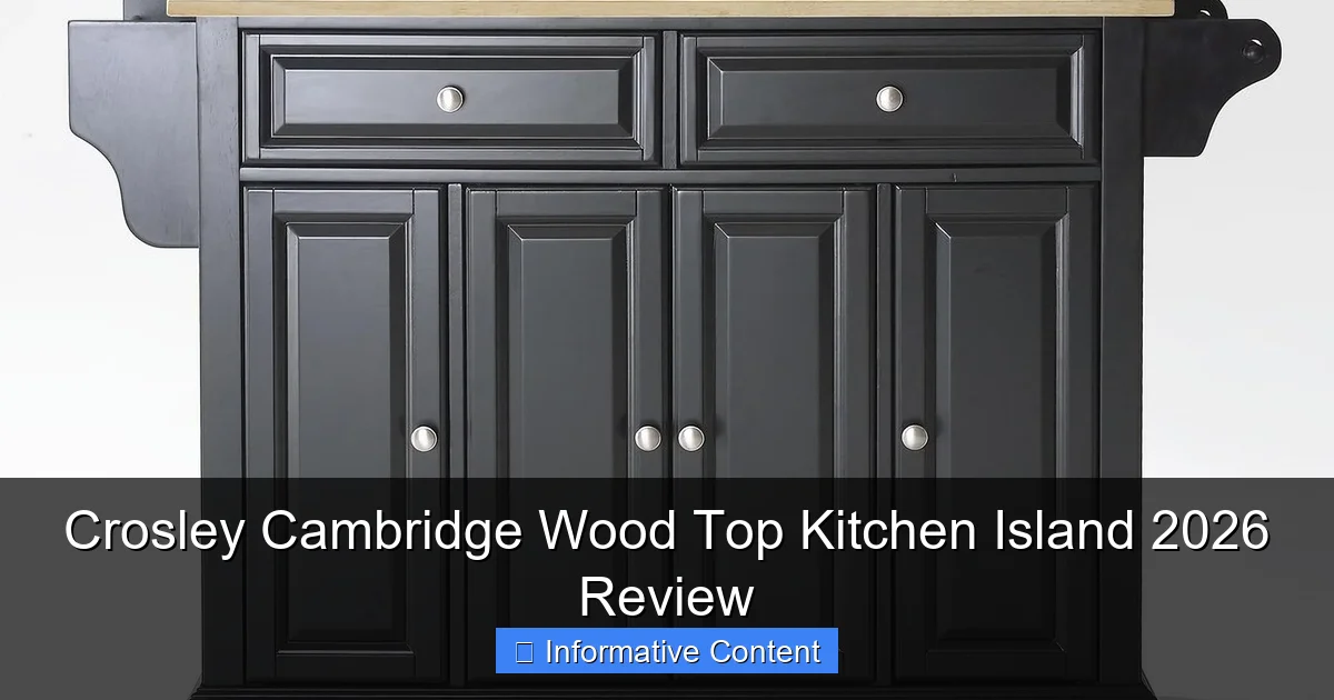 Crosley Cambridge Wood Top Kitchen Island 2026 Review