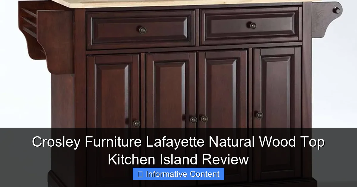 Crosley Furniture Lafayette Natural Wood Top Kitchen Island Review
