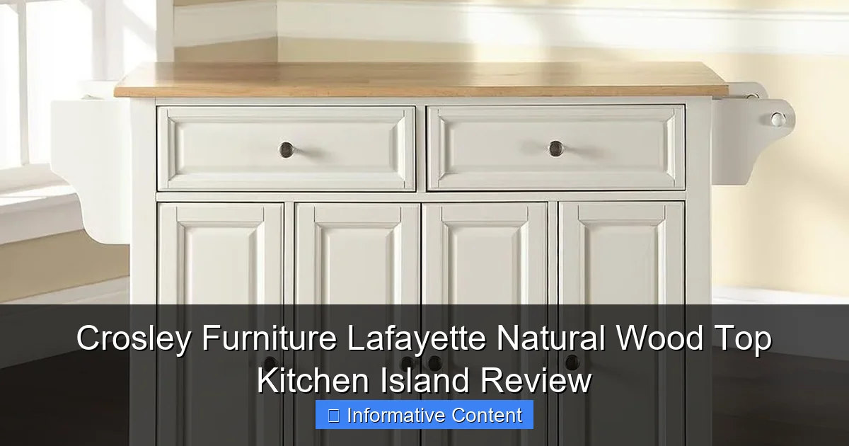 Crosley Furniture Lafayette Natural Wood Top Kitchen Island Review
