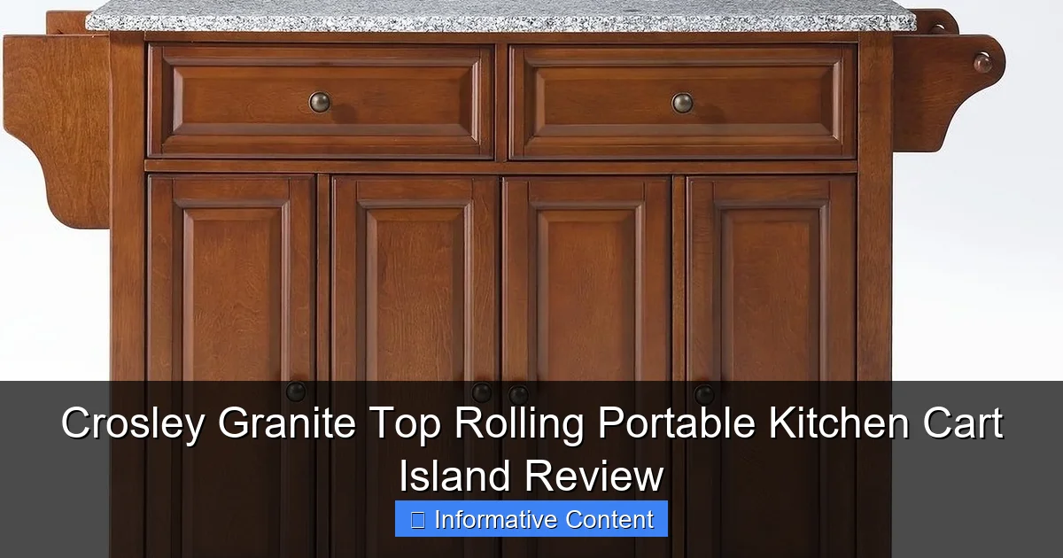 Crosley Granite Top Rolling Portable Kitchen Cart Island Review