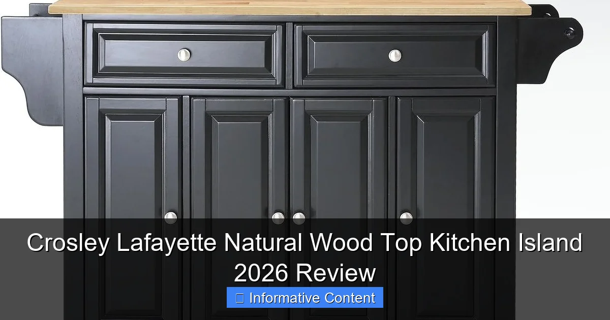 Crosley Lafayette Natural Wood Top Kitchen Island 2026 Review