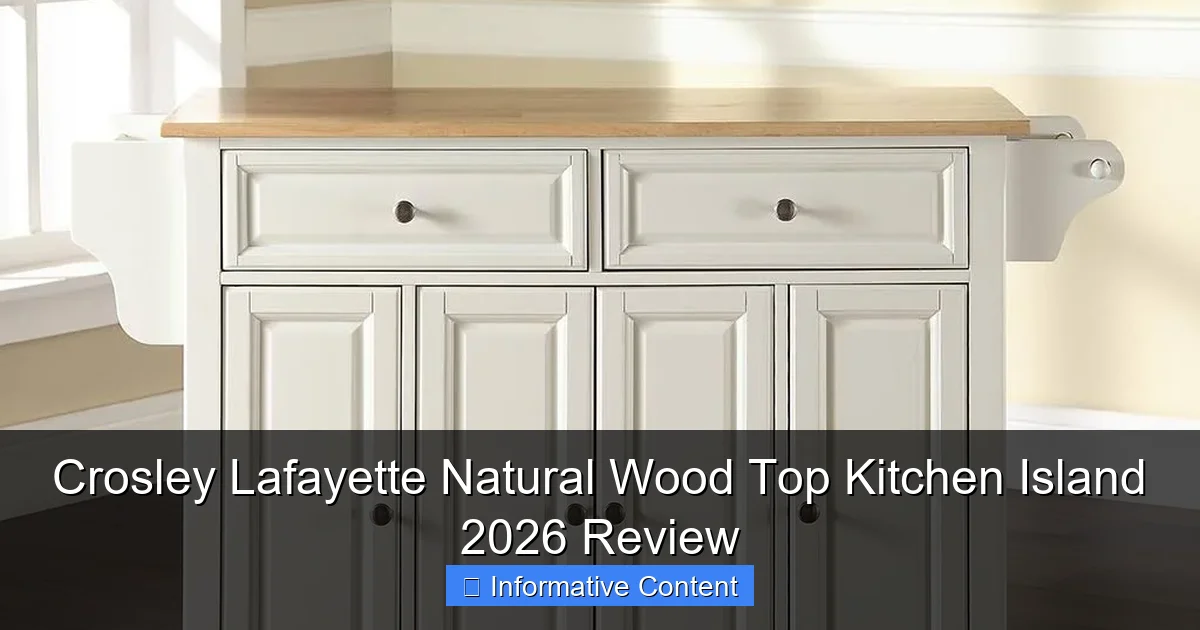 Crosley Lafayette Natural Wood Top Kitchen Island 2026 Review