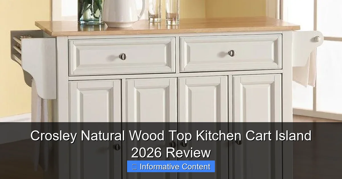 Crosley Natural Wood Top Kitchen Cart Island 2026 Review