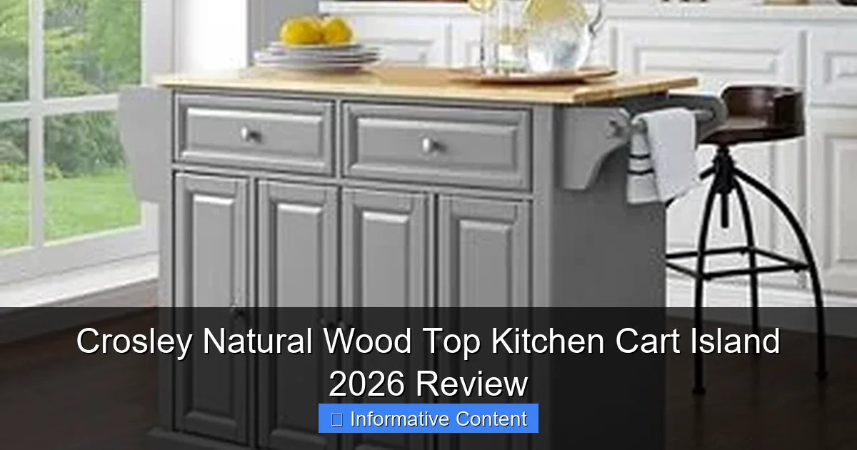 Crosley Natural Wood Top Kitchen Cart Island 2026 Review